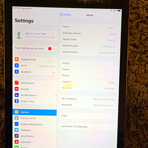 Apple ipad air 7in 16gb - apple,