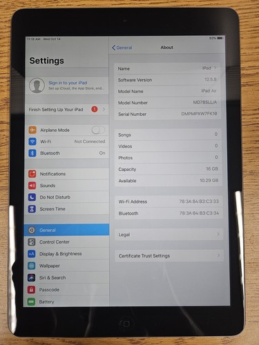Apple ipad air - apple, (1st